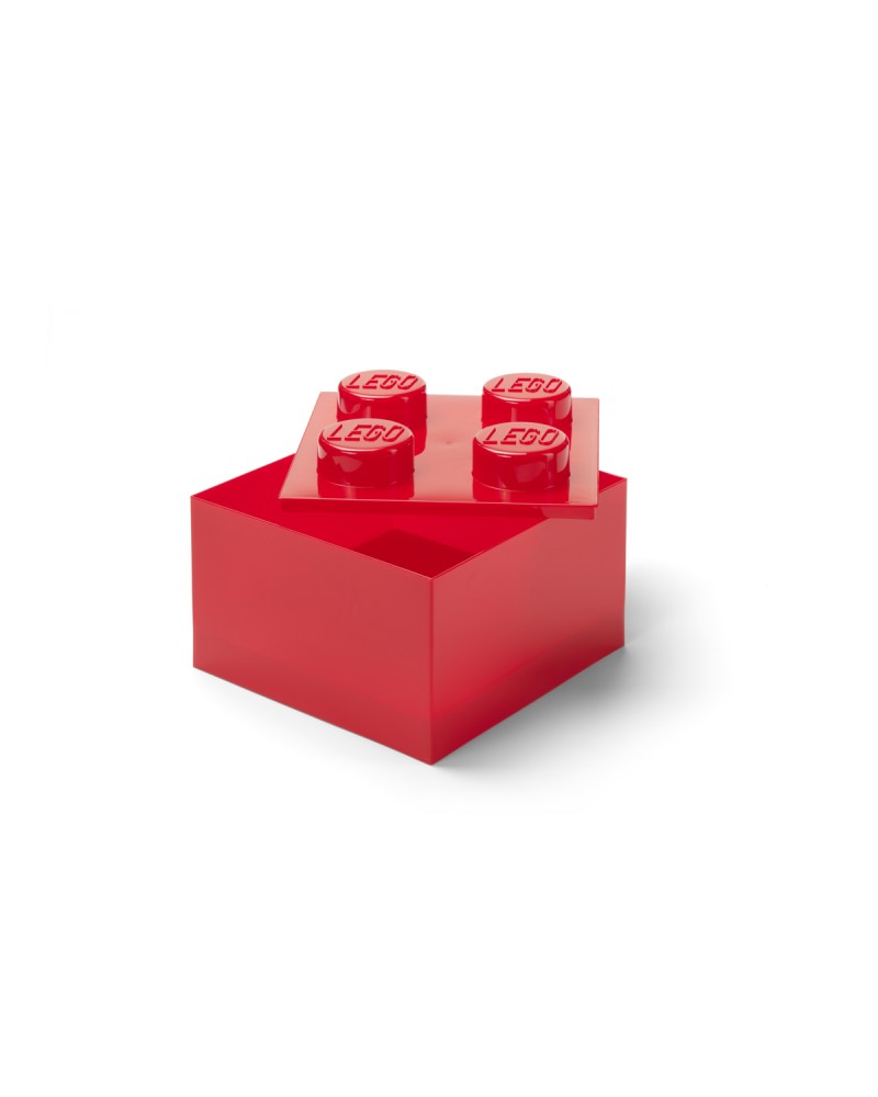 LEGO® ΚΟΥΤΙ ΑΠΟΘΗΚΕΥΣΗΣ ΤΕΤΡΑΓΩΝΟ ΜΕΓΑΛΟ ΚΟΚΚΙΝΟ ΔΙΑΦΑΝΟ - 40090804