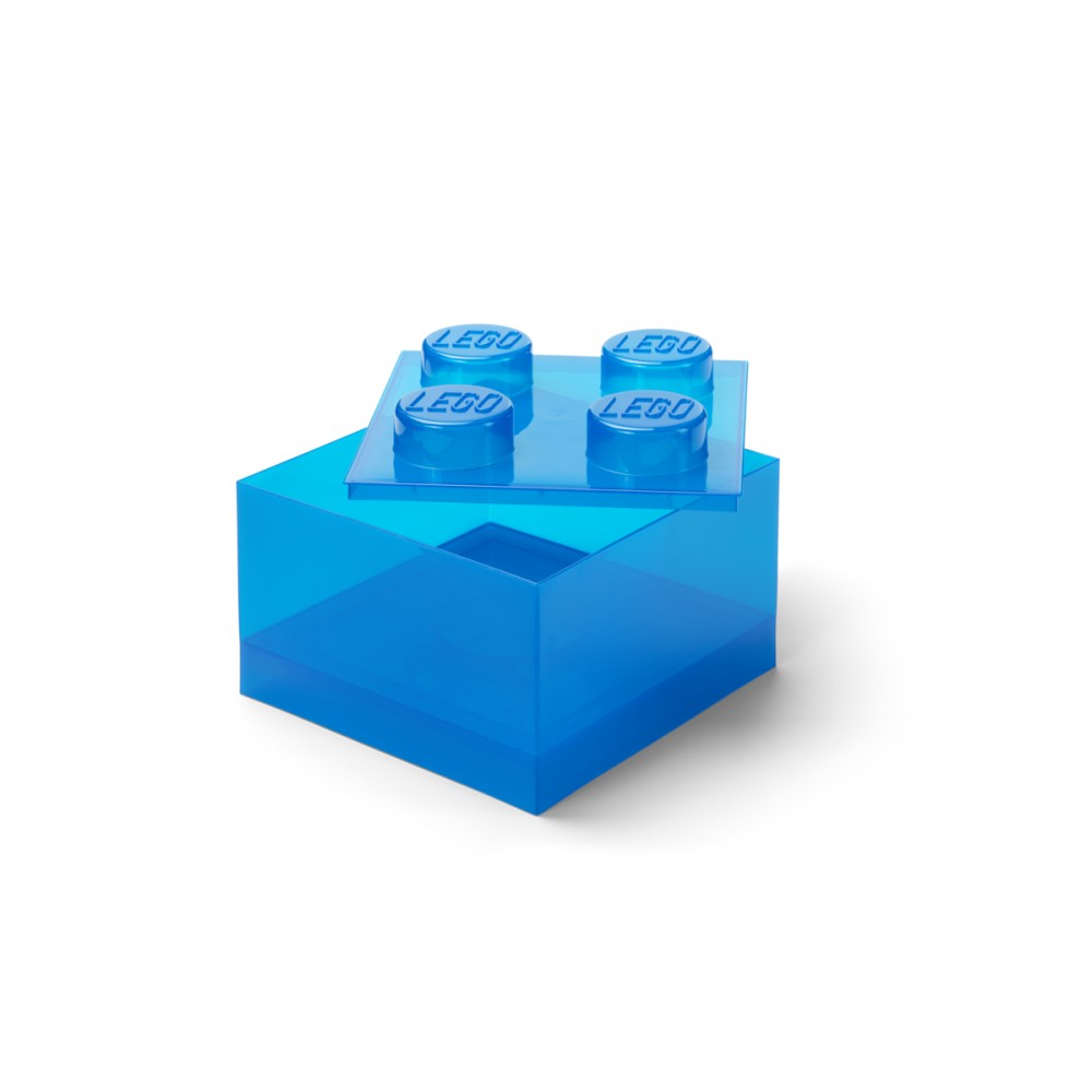 LEGO® ΚΟΥΤΙ ΑΠΟΘΗΚΕΥΣΗΣ ΤΕΤΡΑΓΩΝΟ ΜΕΓΑΛΟ ΜΠΛΕ ΔΙΑΦΑΝΟ - 40090805
