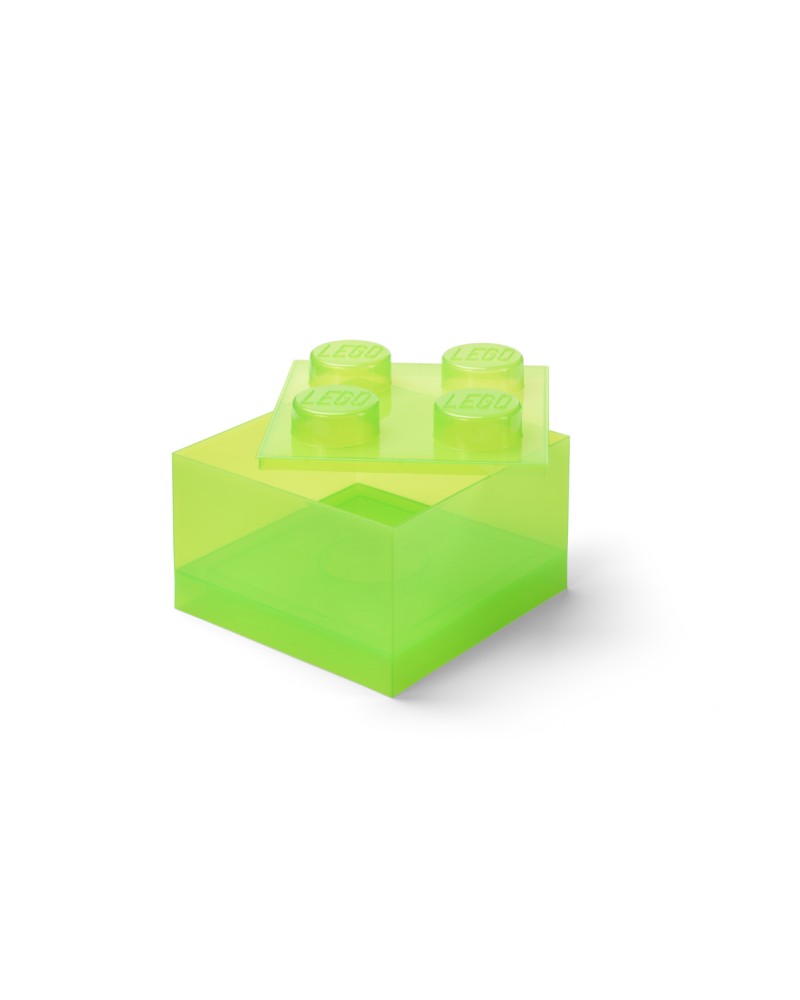 LEGO® ΚΟΥΤΙ ΑΠΟΘΗΚΕΥΣΗΣ ΤΕΤΡΑΓΩΝΟ ΜΕΓΑΛΟ ΑΝΟΙΧΤΟ ΠΡΑΣΙΝΟ ΔΙΑΦΑΝΟ - 40090806