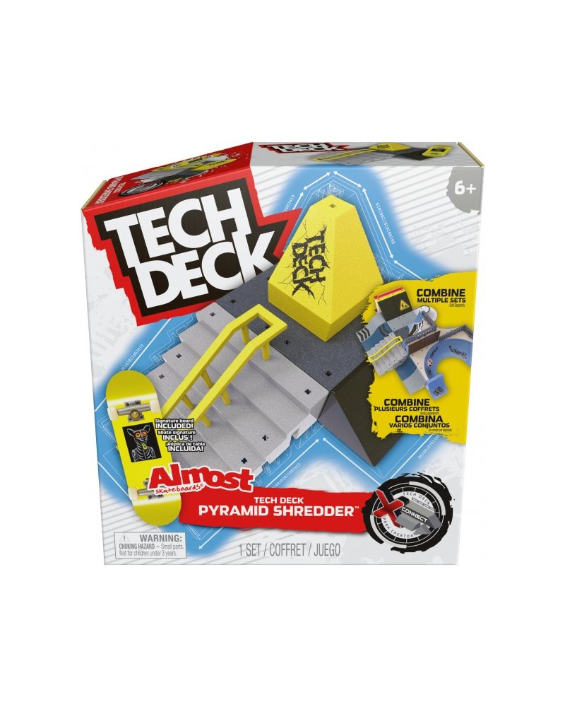 TECH DECK X-CONNECT PARK CREATOR ΡΑΜΠΑ ΚΑΙ ΤΡΟΧΟΣΑΝΙΔΑ PYRAMID SHREDDER (20141008)