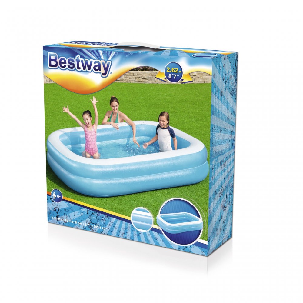 BESTWAY ΟΡΘΟΓΩΝΙΑ ΟΙΚΟΓΕΝΕΙΑΚΗ ΠΙΣΙΝΑ (54006)