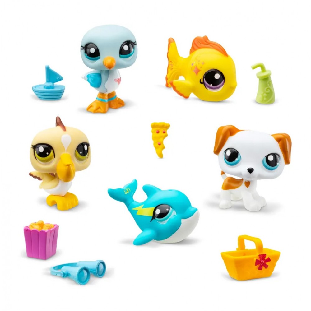  LITTLEST PETSHOP ΦΙΓΟΥΡΕΣ 5 τμχ. ΚΑΙ ΑΞΕΣΟΥΑΡ  ΠΑΡΑΛΙΑ (BF000517)