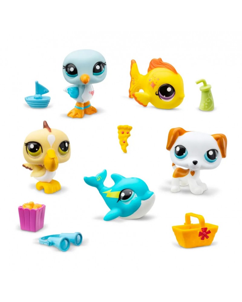  LITTLEST PETSHOP ΦΙΓΟΥΡΕΣ 5 τμχ. ΚΑΙ ΑΞΕΣΟΥΑΡ  ΠΑΡΑΛΙΑ (BF000517)