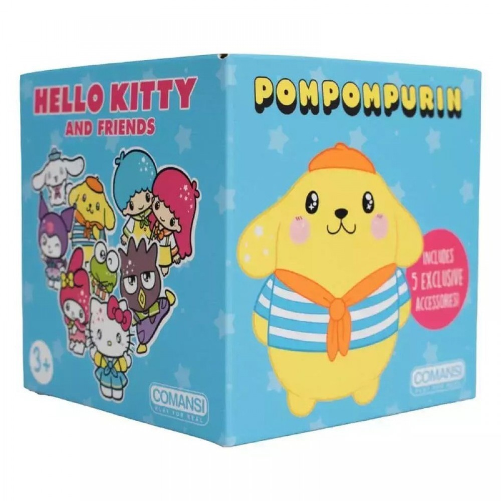 HELLO KITTY ΜΙΝΙΑΤΟΥΡΑ POMPOMPURIN ΣΕ ΚΟΥΤΙ (COM90436)