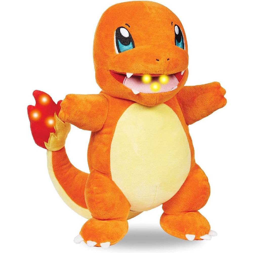 POKEMON ΛΟΥΤΡΙΝΟ CHARMANDER 25 εκ. ΜΕ ΗΧΟ & ΦΩΣ (FLAME ACTION) (JW004186)