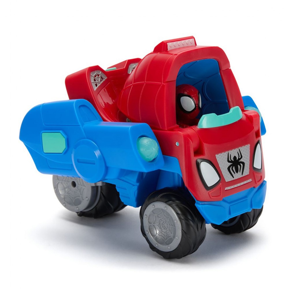 SPIDEY ΌΧΗΜΑ-ΠΛΟΙΟ 2ΣΕ1 20CM ΜΕ ΗΧΟ (JWS00379)