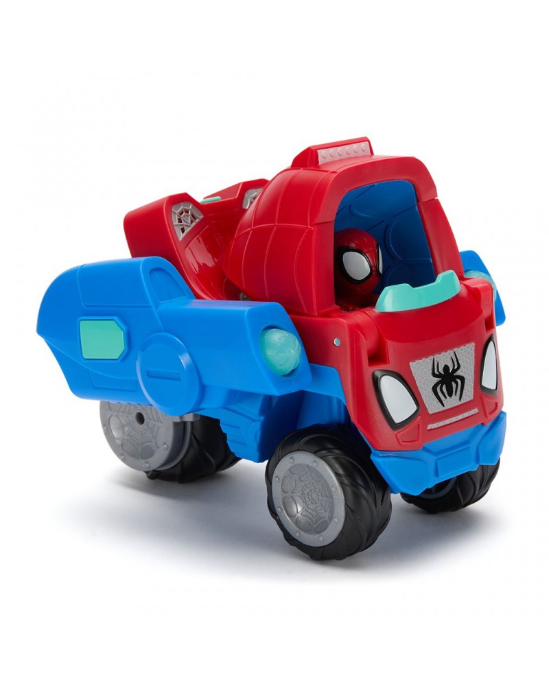 SPIDEY ΌΧΗΜΑ-ΠΛΟΙΟ 2ΣΕ1 20CM ΜΕ ΗΧΟ (JWS00379)