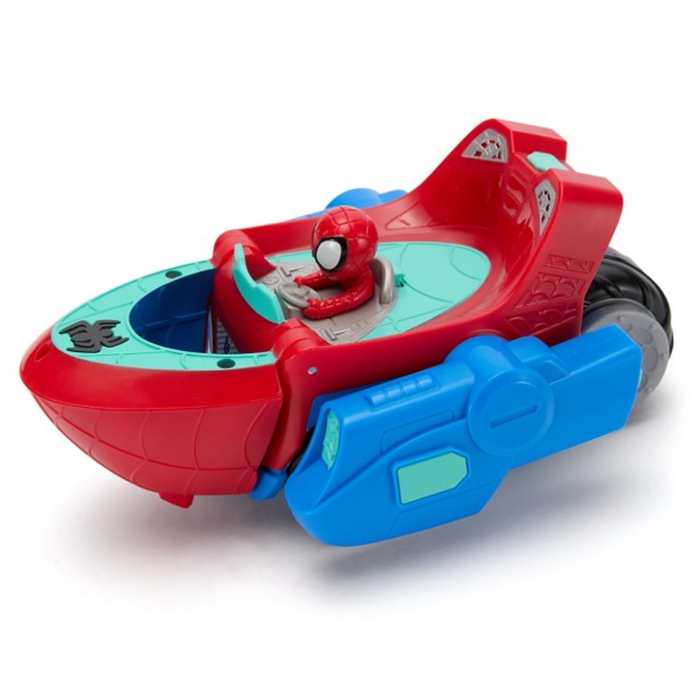 SPIDEY ΌΧΗΜΑ-ΠΛΟΙΟ 2ΣΕ1 20CM ΜΕ ΗΧΟ (JWS00379)