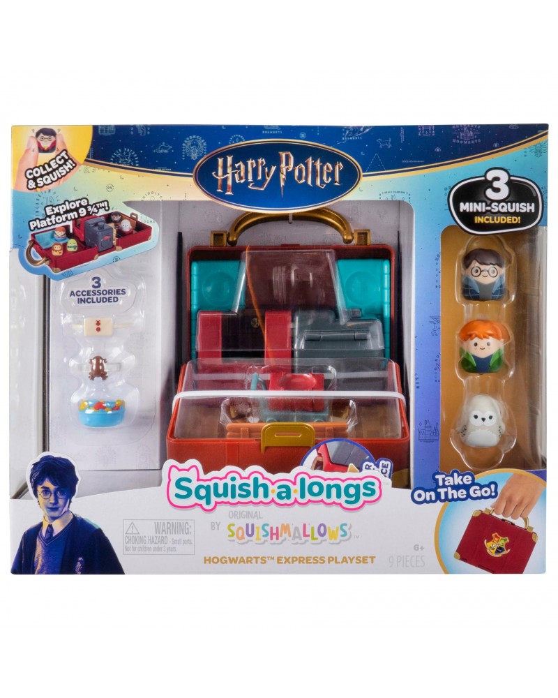 SQUISH-A-LONGS  HARRY POTTER PLAYSET HOGWARTS EXPRESS (JWSLH110)