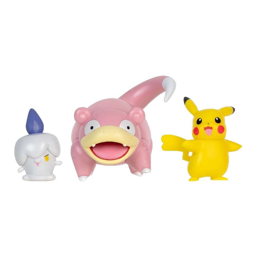 POKEMON ΦΙΓΟΥΡΕΣ ΜΑΧΗΣ 3-PACK SLOWPOKE, LITWICK & PIKACHU WAVE 18 (PKW3056)