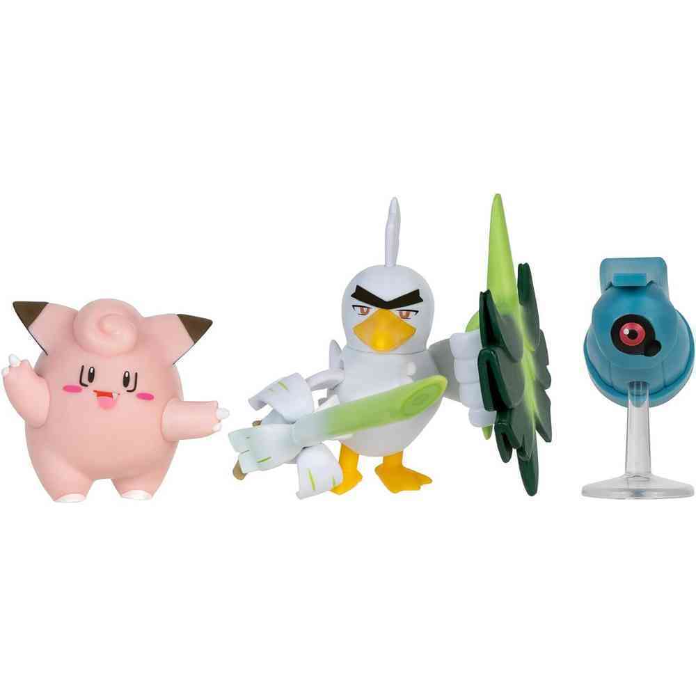 POKEMON ΦΙΓΟΥΡΕΣ ΜΑΧΗΣ 3-PACK BELDUM , SIRFETCH'D , CLEFAIRY WAVE 18 (PKW3057)