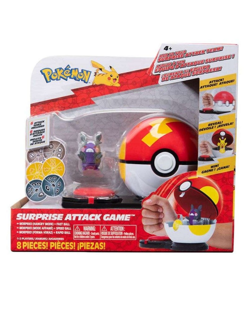 POKEMON SURPRISE ATTACK ΣΕΤ ΠΑΙΧΝΙΔΙΟΥ ΜΕ 1 ΦΙΓΟΥΡΑ MORPEKO & FAST BALL WAVE 3 (PKW3168)