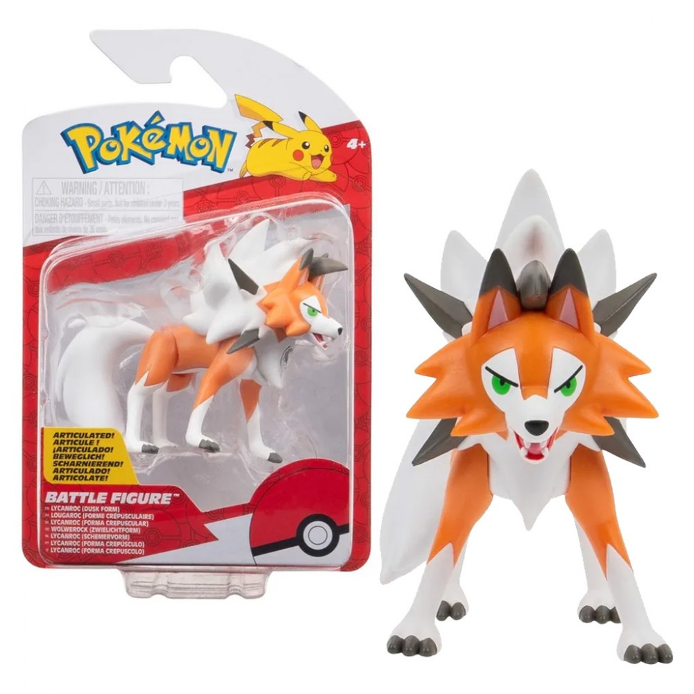 POKEMON ΦΙΓΟΥΡΑ ΜΑΧΗΣ LYCANROC 8ΕΚ. WAVE 18 (PKW3580)