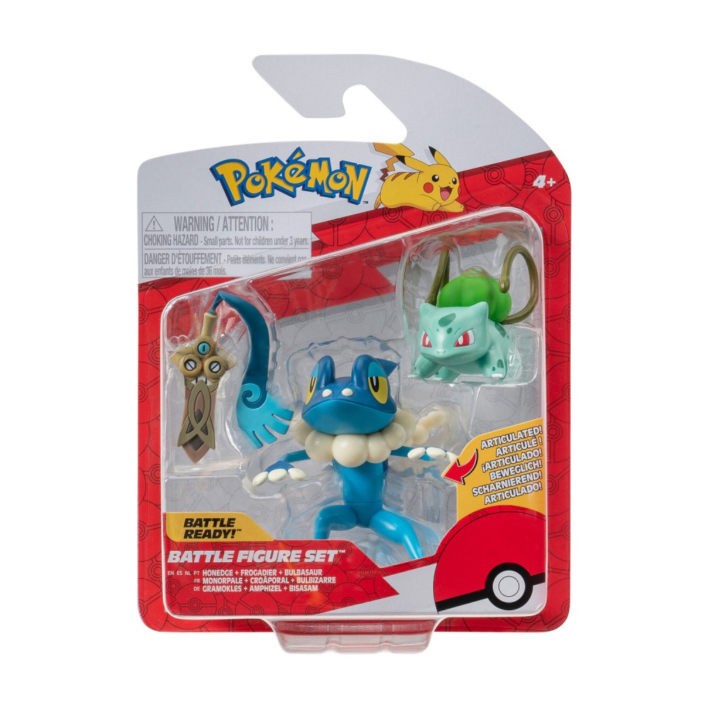 POKEMON ΦΙΓΟΥΡΕΣ ΜΑΧΗΣ 3-PACK HONEDGE , FROGADIER , BULBASAUR WAVE 19 (PKW3599)