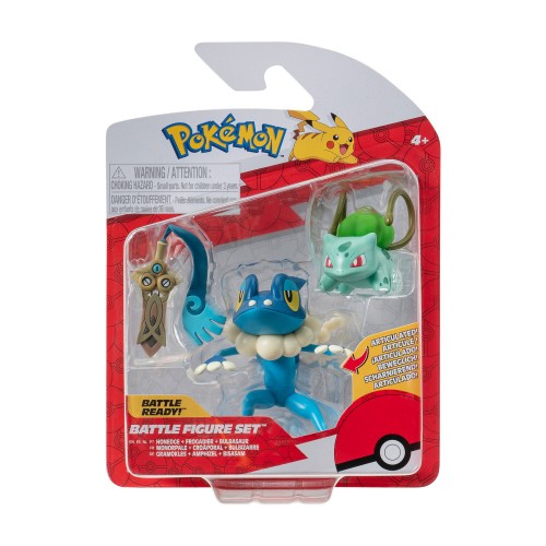 POKEMON ΦΙΓΟΥΡΕΣ ΜΑΧΗΣ 3-PACK HONEDGE , FROGADIER , BULBASAUR WAVE 19 (PKW3599)