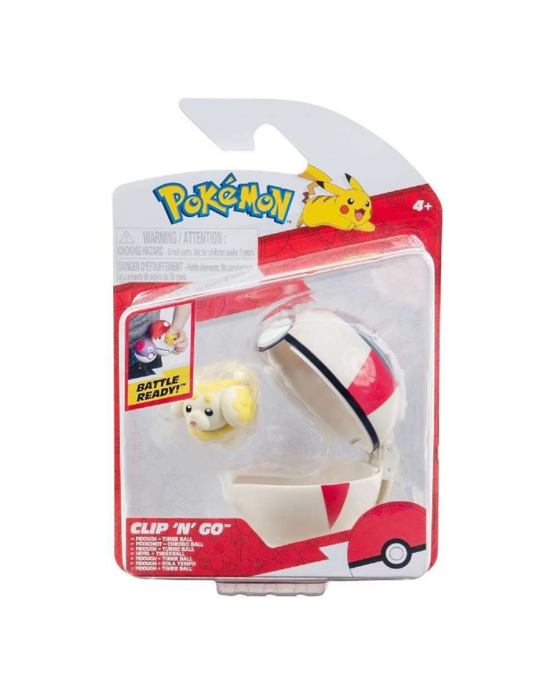 POKEMON ΦΙΓΟΥΡΑ CLIP 'N' GO FIDOUGH & TIMER BALL 5 ΕΚ. WAVE 17 (PKW3625)