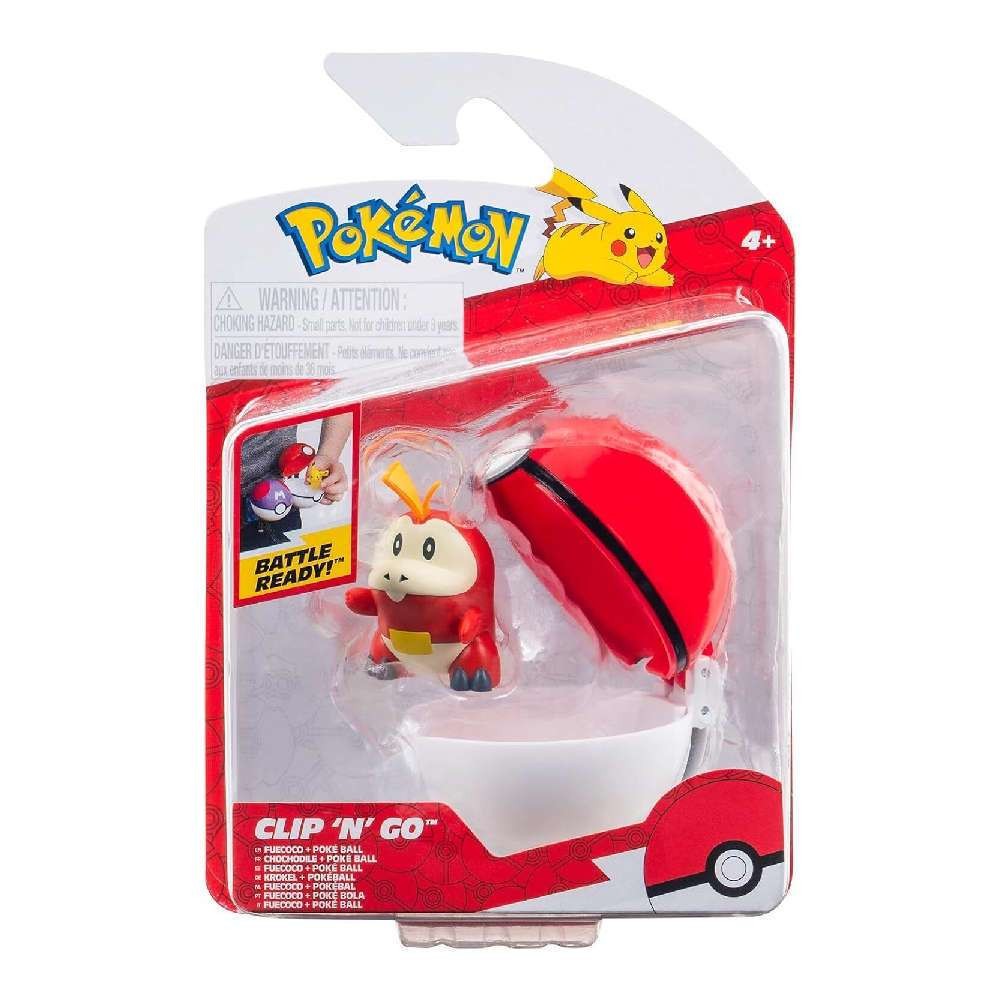 POKEMON ΦΙΓΟΥΡΑ CLIP 'N' GO FUECOCO WITH POKE BALL 5 ΕΚ. WAVE 17 (PKW3628)