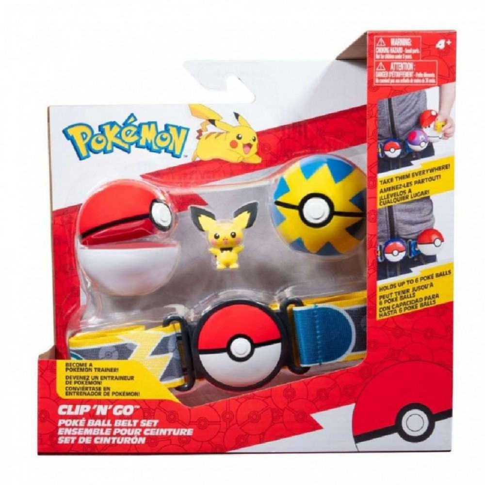 POKEMON CLIP 'N' GO ΖΩΝΗ POKE BALLS ΚΑΙ ΦΙΓΟΥΡΑ PICHU WAVE 15 (PKW3643)
