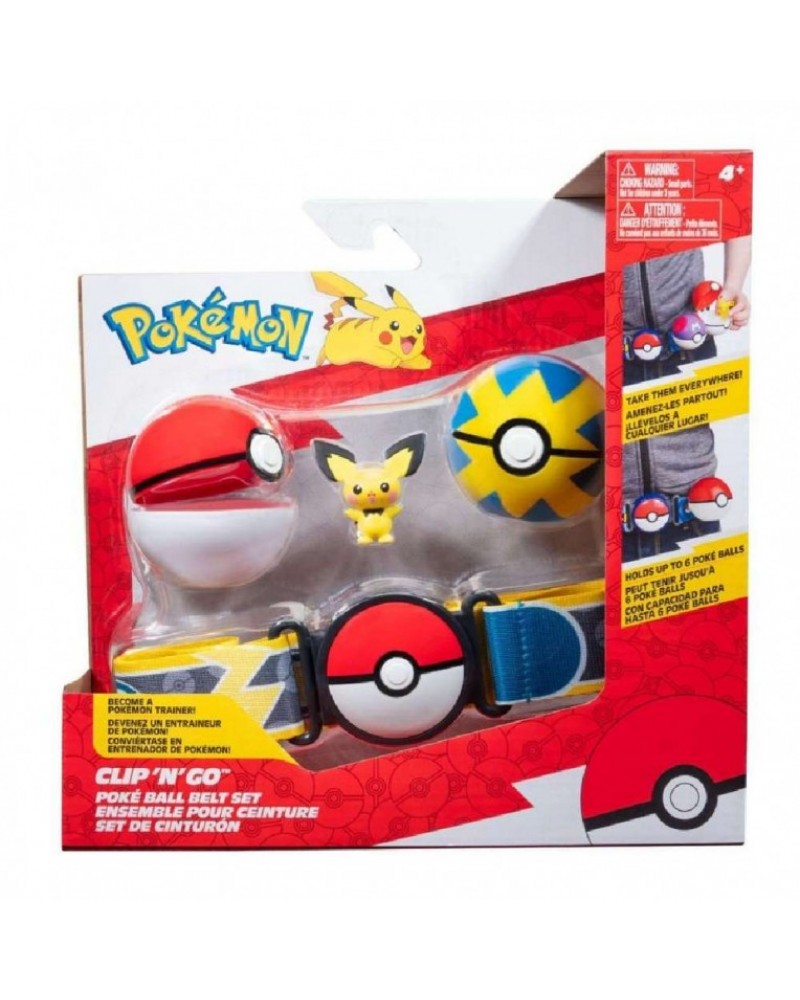 POKEMON CLIP 'N' GO ΖΩΝΗ POKE BALLS ΚΑΙ ΦΙΓΟΥΡΑ PICHU WAVE 15 (PKW3643)