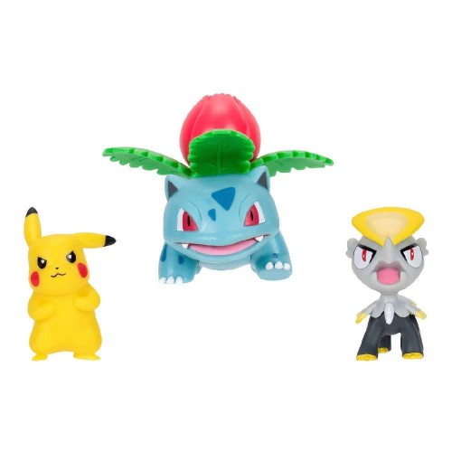 POKEMON ΣΕΤ ΜΕ 3 ΦΙΓΟΥΡΕΣ ΜΑΧΗΣ PIKACHU, JANGMO-O, IVYSAUR WAVE 21 (PKW3893)