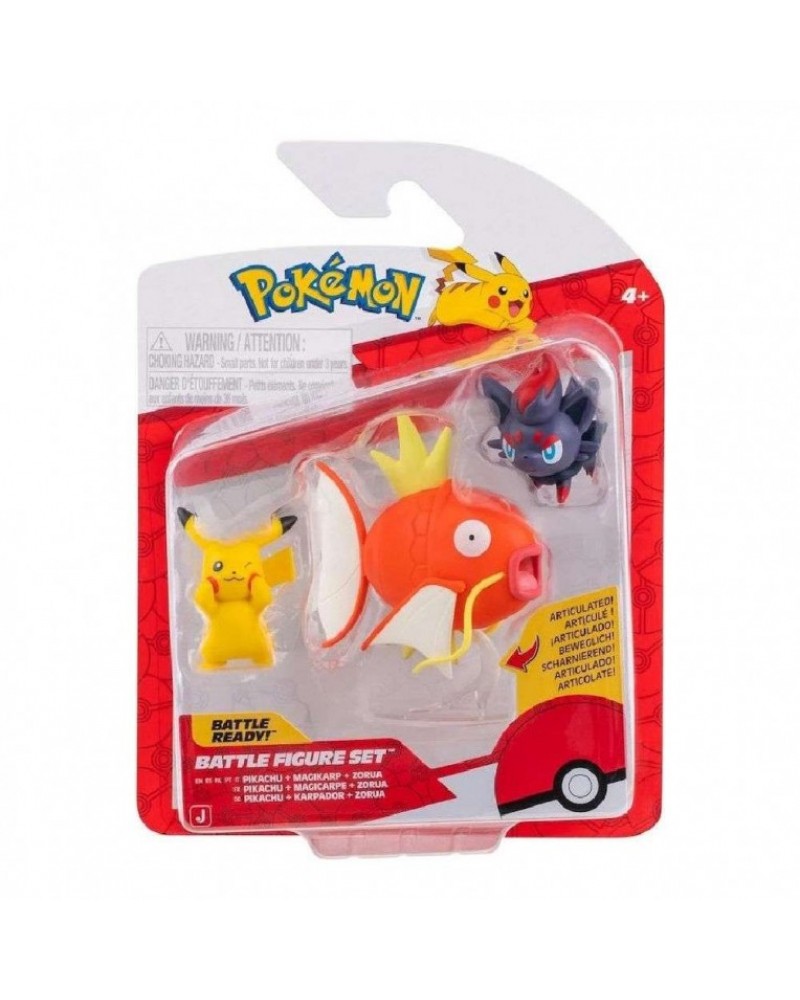 POKEMON ΣΕΤ ΜΕ 3 ΦΙΓΟΥΡΕΣ ΜΑΧΗΣ PIKACHU, ZORUA & MAGIKARP WAVE 26 (PKW4090)