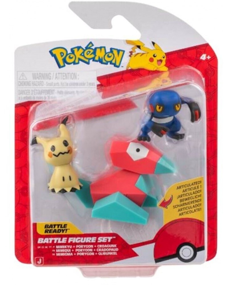POKEMON ΣΕΤ ΜΕ 3 ΦΙΓΟΥΡΕΣ ΜΑΧΗΣ CROAGUNK, MIMIKYU & PORYGON WAVE 26 (PKW4091)