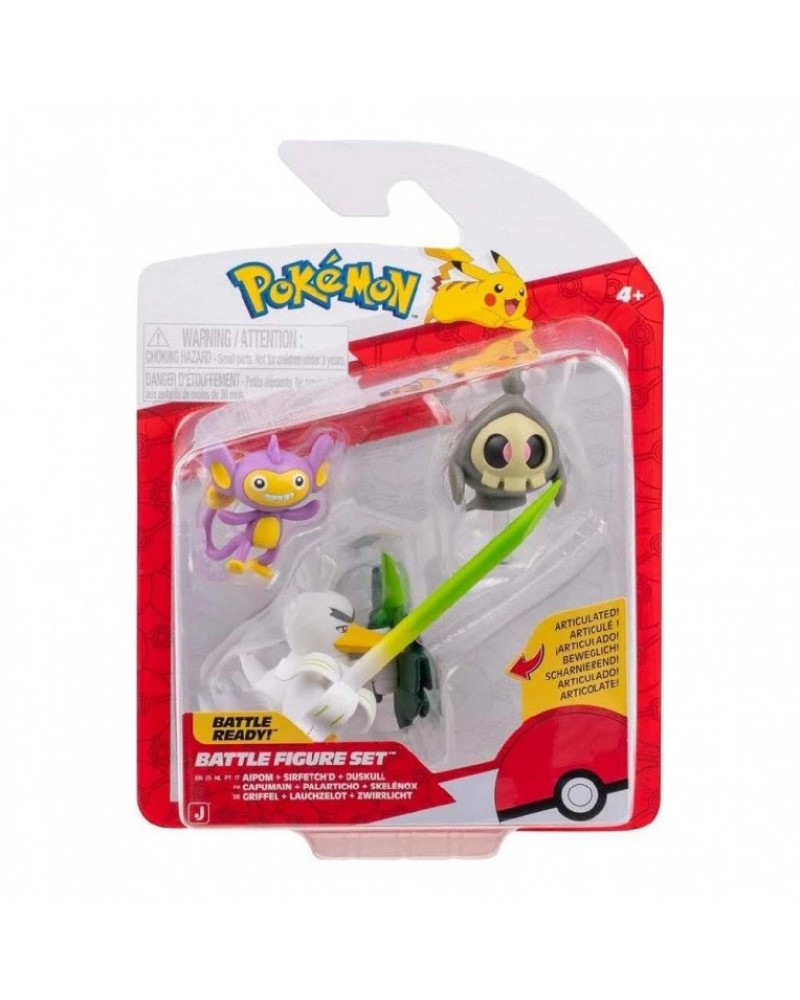 POKEMON ΣΕΤ ΜΕ 3 ΦΙΓΟΥΡΕΣ ΜΑΧΗΣ DUSKULL, AIPOM & SIRFETCH'D WAVE 26 (PKW4093)
