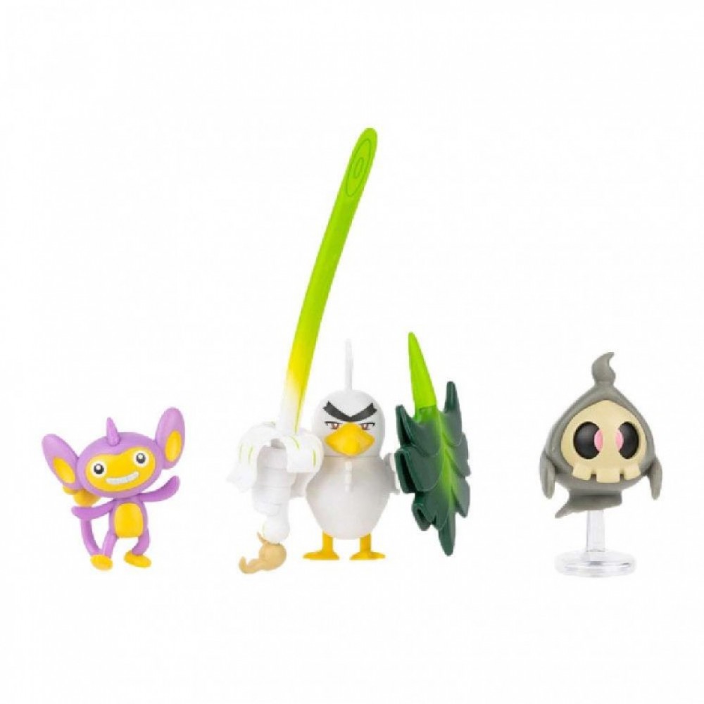 POKEMON ΣΕΤ ΜΕ 3 ΦΙΓΟΥΡΕΣ ΜΑΧΗΣ DUSKULL, AIPOM & SIRFETCH'D WAVE 26 (PKW4093)