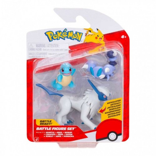 POKEMON ΣΕΤ ΜΕ 3 ΦΙΓΟΥΡΕΣ ΜΑΧΗΣ SQUIRTLE, SKORUPI & ABSOL WAVE 25 (PKW4096)