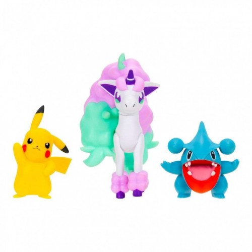 POKEMON ΣΕΤ ΜΕ 3 ΦΙΓΟΥΡΕΣ ΜΑΧΗΣ GIBLE, PIKACHU & GALARIAN PONYTA WAVE 25 (PKW4097)