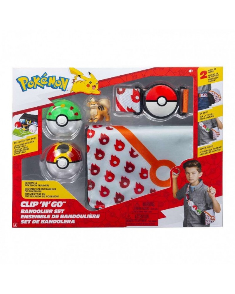 POKEMON CLIP N' GO BANDOLIER SET W6 GROWLITHE (PKW4172)