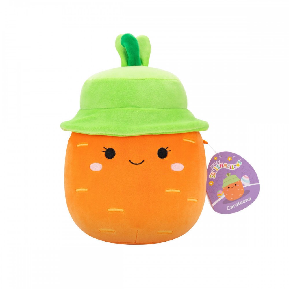 SQUISHMALLOWS-EASTER- ΛΟΥΤΡΙΝΑ 19CM W2B CAROLEENA ΤΟ ΚΑΡΟΤΟ (SQER01214)
