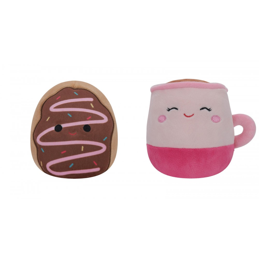 SQUISHMALLOWS FLIPMALLOWS 13CM DEJA ΝΤΟΝΑΤ & EMERY ΚΑΦΕΣ ΛΑΤΤΕ (SQFP00066)