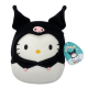 SQUISHMALLOWS-SANRIO - ΛΟΥΤΡΙΝΑ 20CM ΜΕ HOODIES HELLO KITTY IN KUROMI (SQSN00388)