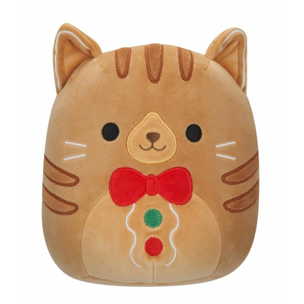 SQUISHMALLOWS-XMAS - ΛΟΥΤΡΙΝΑ 19CM W1A GINGERBREAD ΓΑΤΑ (SQXM00604)