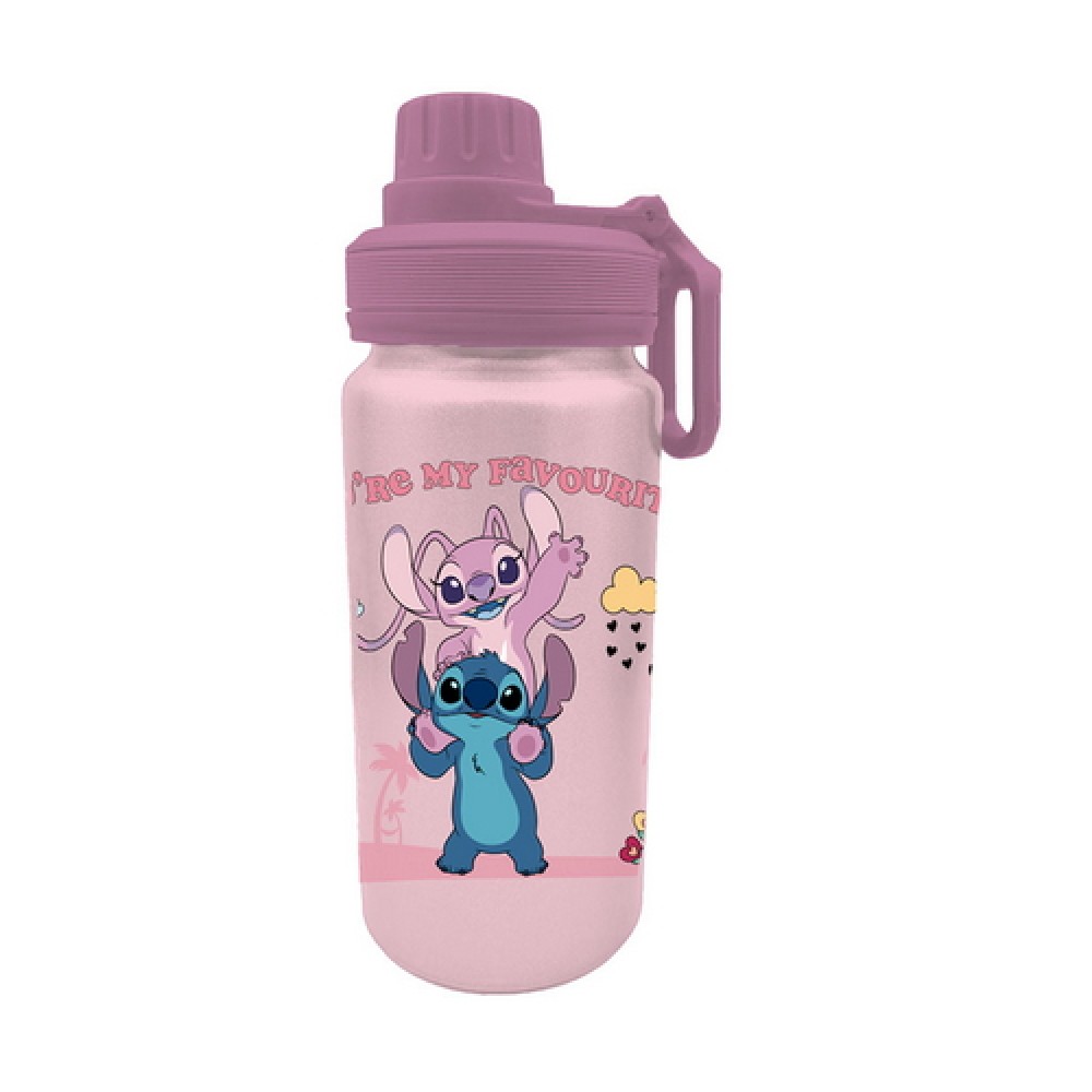 MUST TEAM STITCH & ANGEL ΣΕΤ ΦΑΓΗΤΟΔΟΧΕΙΟ PP 800ML & ΠΑΓΟΥΡΙ ΑΛΟΥΜΙΝΙΟΥ 500ML (565917)