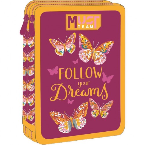 MUST TEAM ΚΑΣΕΤΙΝΑ ΔΙΠΛΗ ΓΕΜΑΤΗ 15Χ5Χ21ΕΚ BUTTERFLY FOLLOW YOUR DREAMS (587247) 