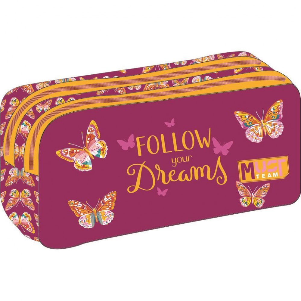 MUST TEAM ΚΑΣΕΤΙΝΑ 21Χ6Χ9ΕΚ 2ΦΕΡΜΟΥΑΡ BUTTERFLY FOLLOW YOUR DREAMS (587280)