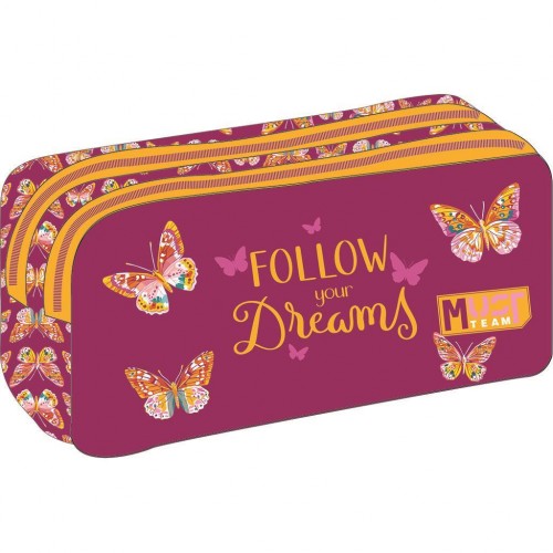 MUST TEAM ΚΑΣΕΤΙΝΑ 21Χ6Χ9ΕΚ 2ΦΕΡΜΟΥΑΡ BUTTERFLY FOLLOW YOUR DREAMS (587280)