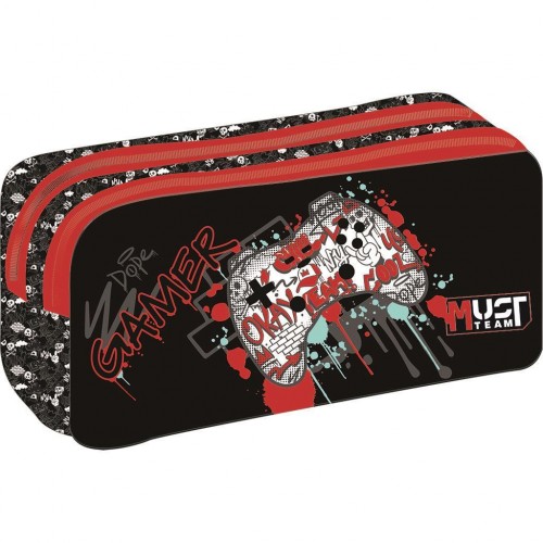 MUST TEAM ΣΧΟΛΙΚΗ ΚΑΣΕΤΙΝΑ ΒΑΡΕΛΑΚΙ GAME PAD 2 ΘΗΚΕΣ (587283) 