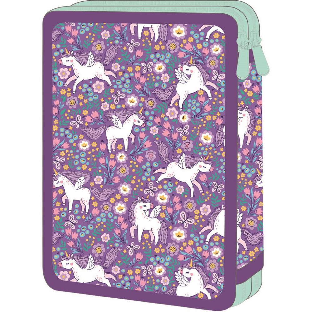 MUST TEAM ΣΧΟΛΙΚΗ ΚΑΣΕΤΙΝΑ ΔΙΠΛΗ ΓΕΜΑΤΗ PURPLE UNICORN (587584) 