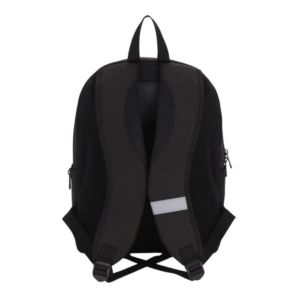 MUST TEAM MONOCHROME CLASSIC ΣΑΚΙΔΙΟ ΠΛΑΤΗΣ 32Χ19Χ42 2 ΚΕΝΤΡΙΚΕΣ ΘΗΚΕΣ ΜΑΥΡH ΜΕ ΓΚΡΙ PAOK 100 (130257)