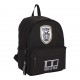 MUST TEAM MONOCHROME CLASSIC ΣΑΚΙΔΙΟ ΠΛΑΤΗΣ 32Χ19Χ42 2 ΚΕΝΤΡΙΚΕΣ ΘΗΚΕΣ ΜΑΥΡH ΜΕ ΓΚΡΙ PAOK 100 (130257)