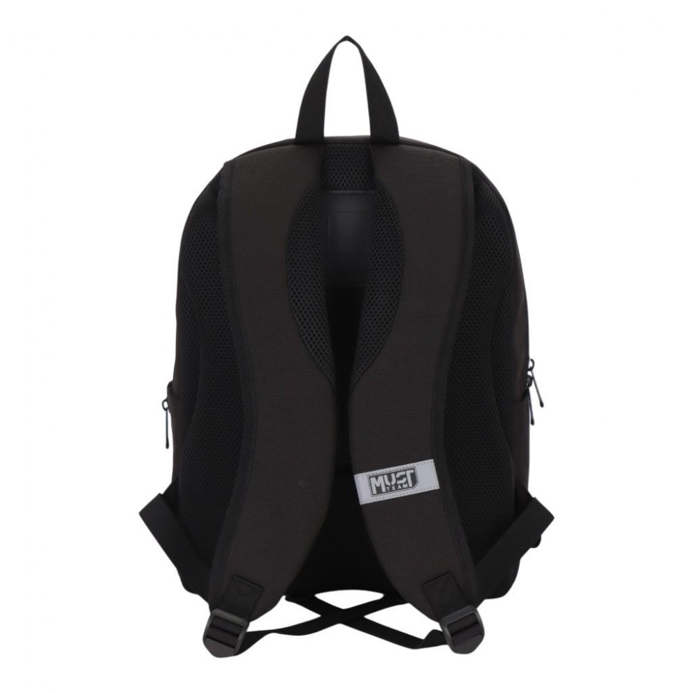 MUST TEAM ΣΑΚΙΔΙΟ ΠΛΑΤΗΣ MONOCHROME CLASSIC 32Χ19Χ42 2 ΚΕΝΤΡΙΚΕΣ ΘΗΚΕΣ ΜΑΥΡH ΜΕ ΓΚΡΙ PAOK (130258)
