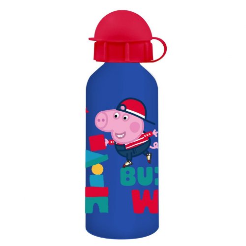 ΠΑΓΟΥΡΙ  ΑΛΟΥΜΙΝΙΟΥ 500ML PEPPA PIG ΜΠΛΕ (482637)
