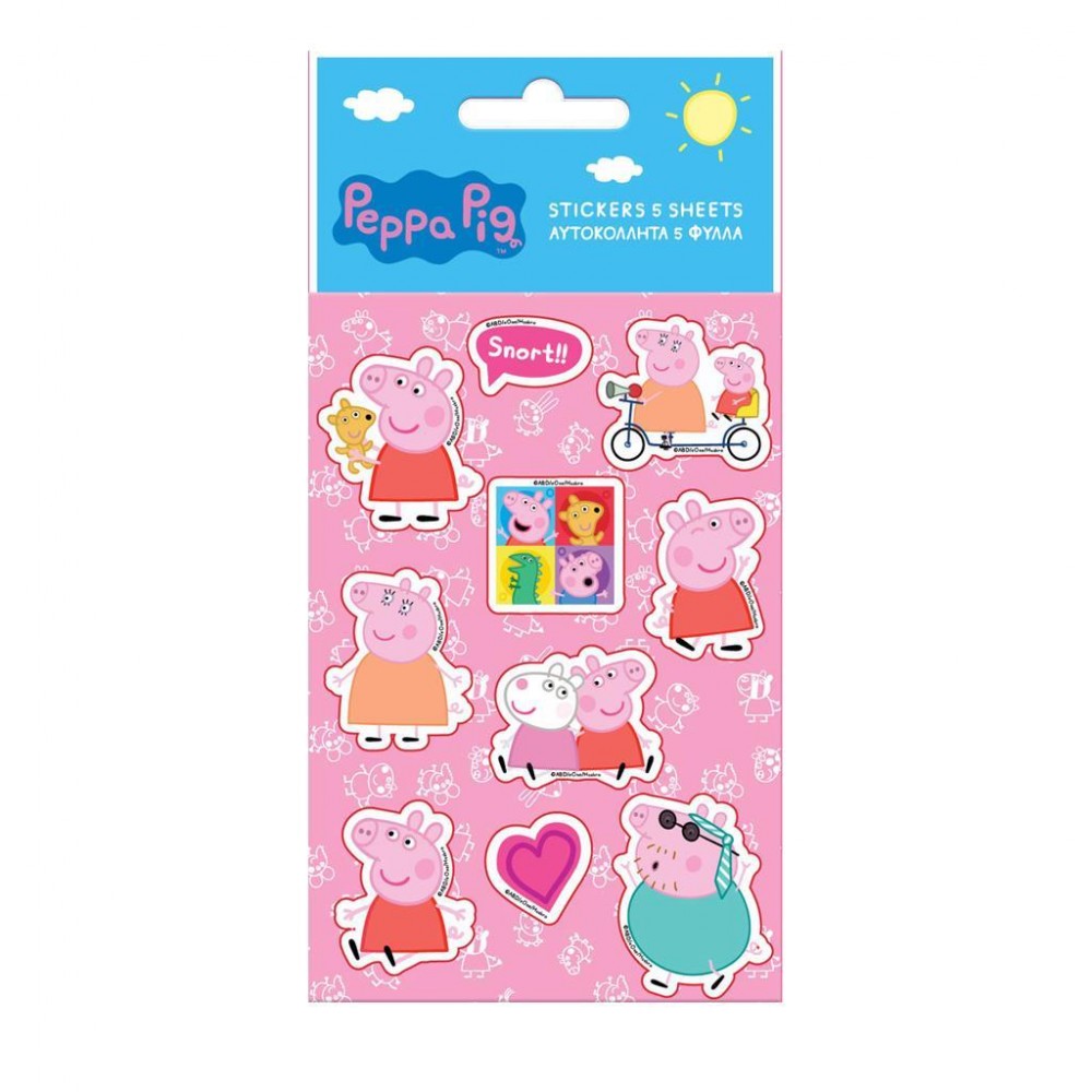 ΑΥΤΟΚΟΛΛΗΤA PEPPA PIG 8X12 5ΦΥΛΛΑ (482774)