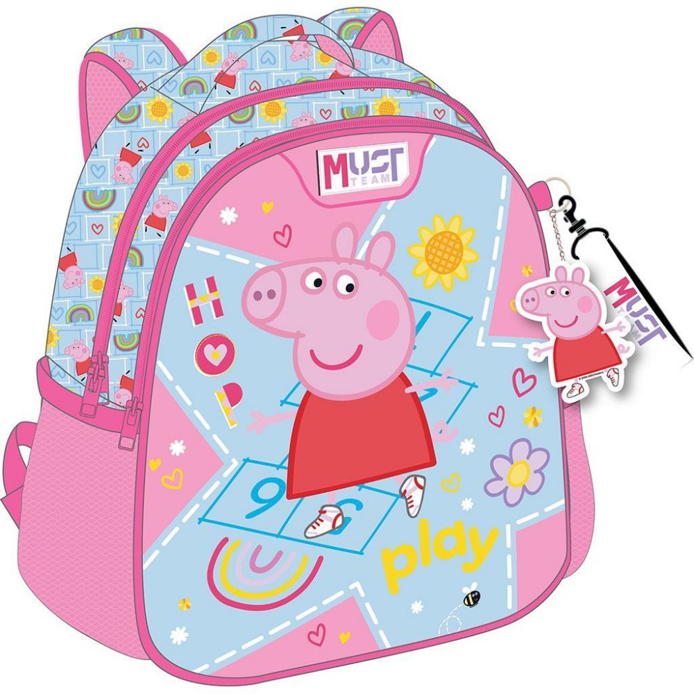 MUST TEAM ΣΑΚΙΔΙΟ ΝΗΠΙΟΥ 27Χ10Χ31ΕΚ 2ΘΗΚΕΣ PEPPA PIG (482848)