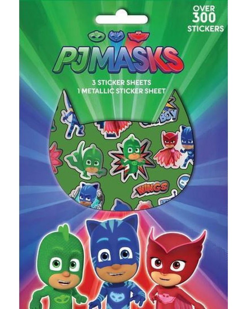 ΑΥΤΟΚΟΛΛΗΤΑ 300ΤΕΜ ΜΠΛΟΚ PJ MASKS (484105)