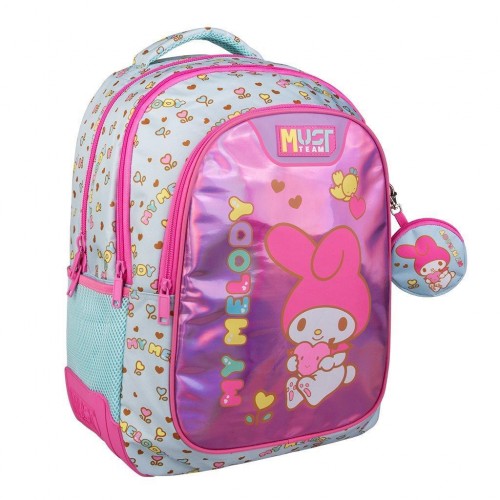 MUST ΣΑΚΙΔΙΟ ΔΗΜΟΤΙΚΟΥ 32X18X43 3ΘΗΚΕΣ MY MELODY ΓΑΛΑΖΙΟ (490121)