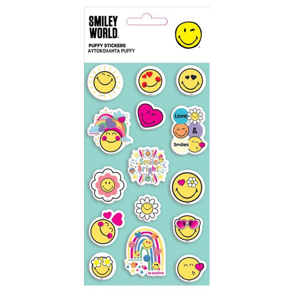 ΑΥΤΟΚΟΛΛΗΤΑ PUFFY 10X22EK SMILEYWORLD (504989)